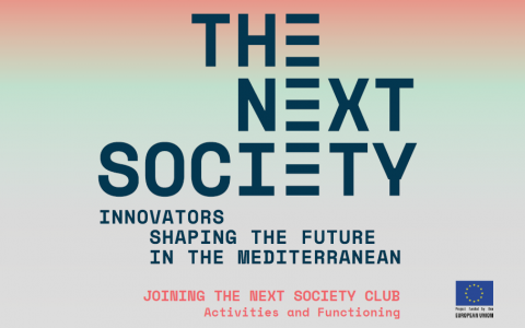 THE NEXT SOCIETY Club Brochure multicolor cover